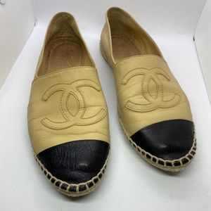 Chanel Leather Espadrilles SZ 40